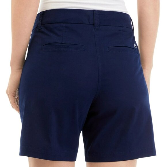 Crown & Ivy Caroline Shorts Belt Harbor Navy Pockets Stretch Petite SZ 2P NWT - Picture 11 of 12